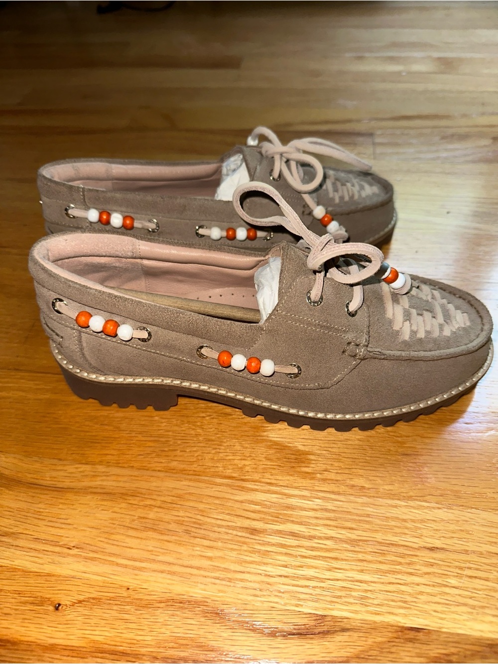 Taupe Women's Summer Camp Boat Shoes